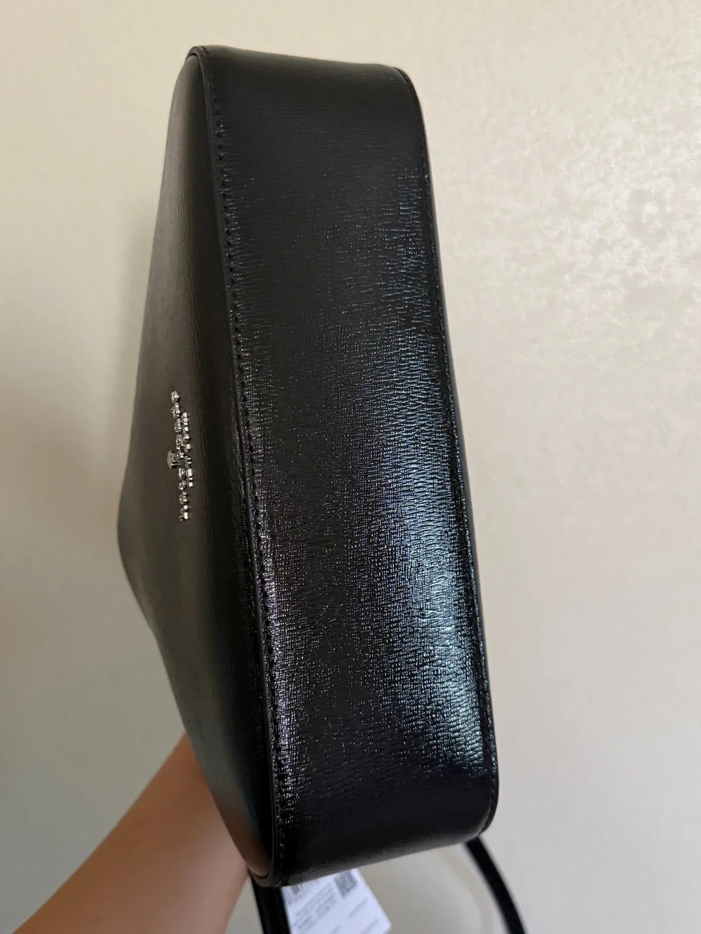 kate spade Black Patent Shoulder Bag with Chain Strap